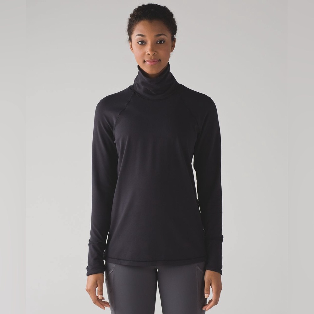 LULULEMON Hill and Valley Turtleneck in Black Size 10
